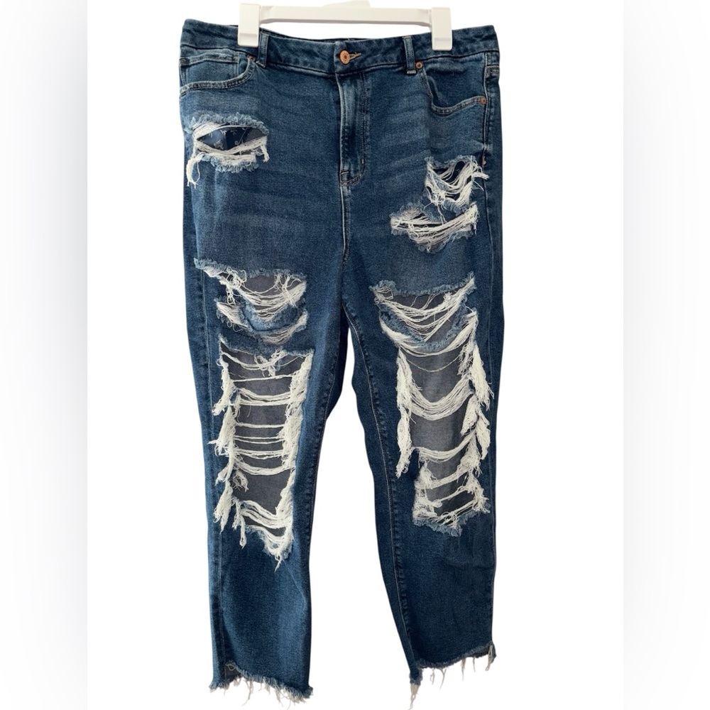 american eagle stretch distressed jeans
